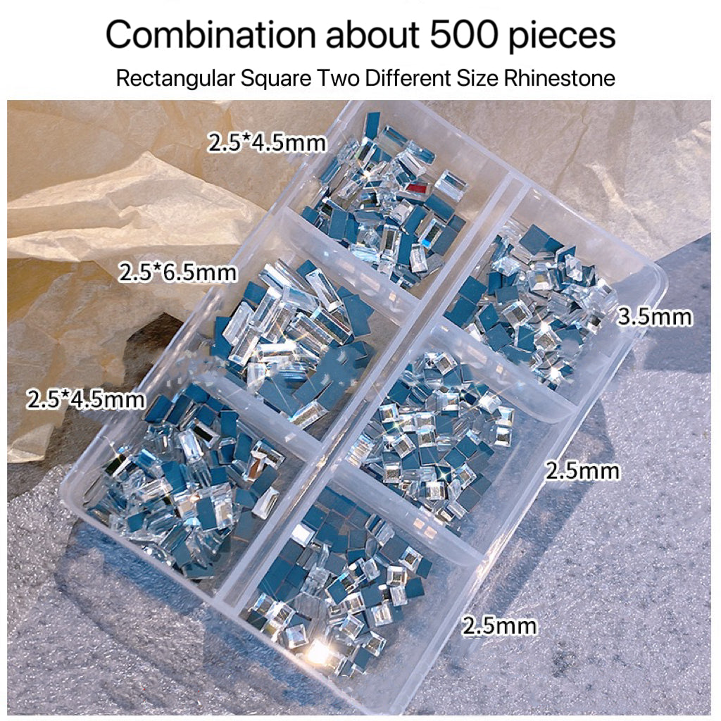 Nails Storage Box Nail Art Rhinestones Decorations Jewelry