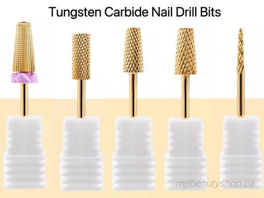 1Pcs High Quality Golden Tungsten Carbide Nail Drill Bits