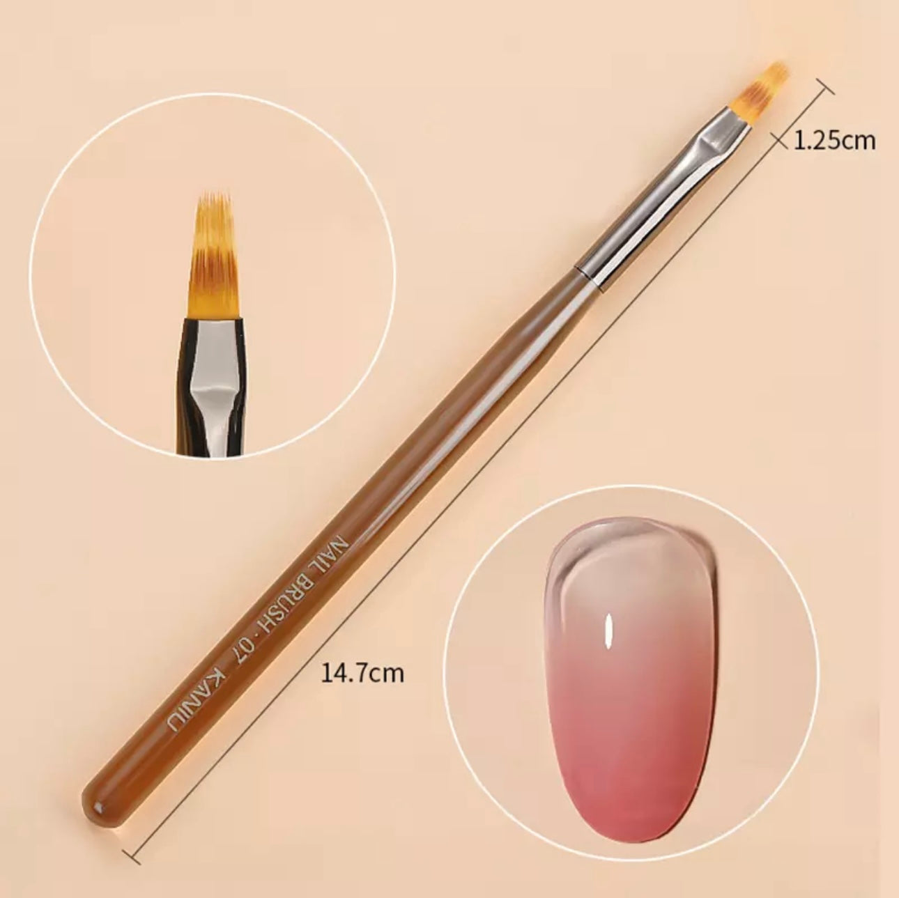 Nail Art Brush Acrylic UV Gel Extension Painting Brush Pen