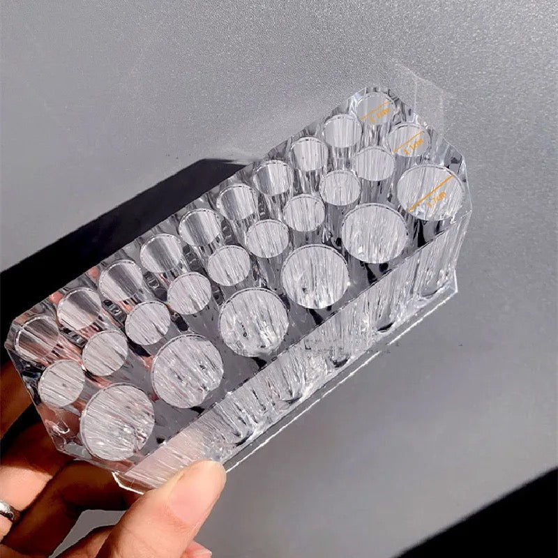 Nail Clear Showing Shelf Brush Holder