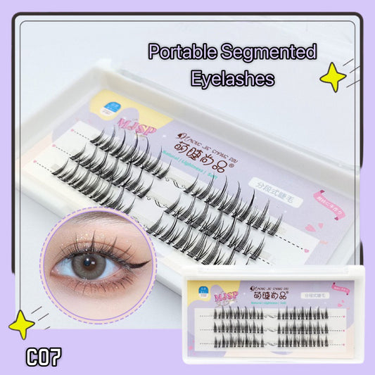 C07 Portable Segmented False Eyelashes 8-13mm