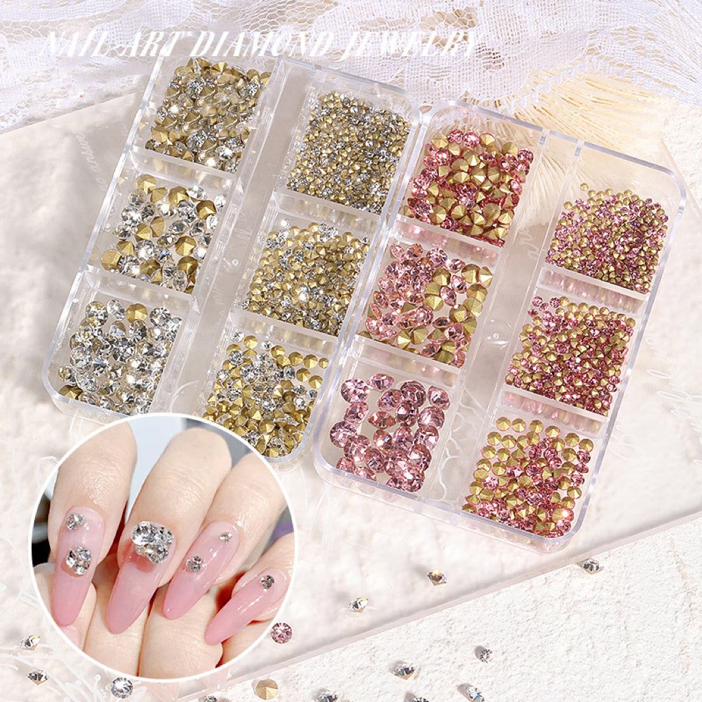 1Box Mix Sizes ss6-ss20 Glass Non Hot Fix Rhinestone