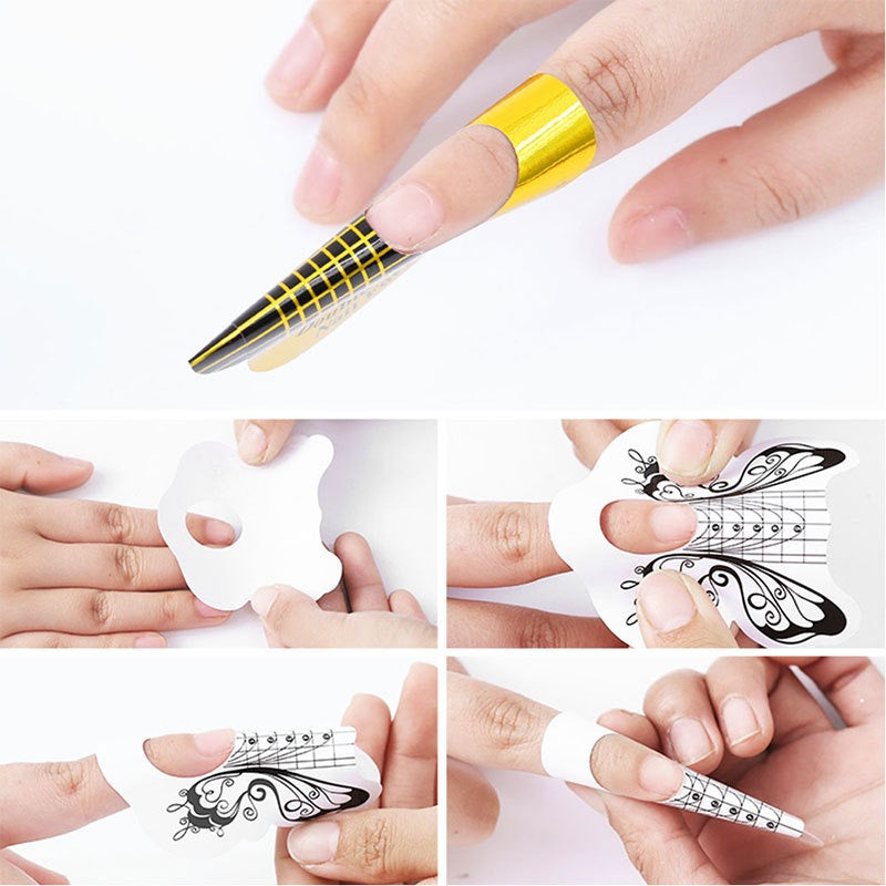 100pcs/Roll Professional Extension Nail Forms YC-23