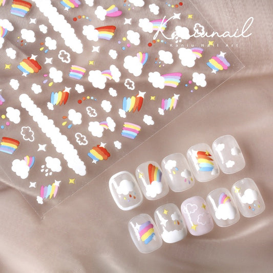 Rainbow Land Nail Art Stickers