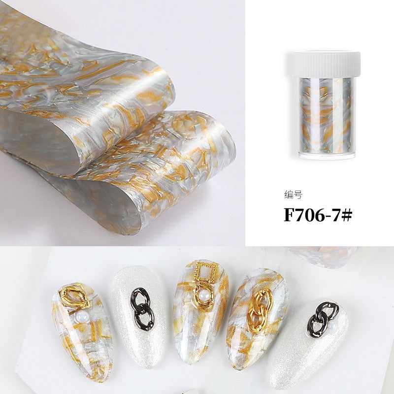 1Pcs Foils Paper Nail Art Paper Decoration Sticker