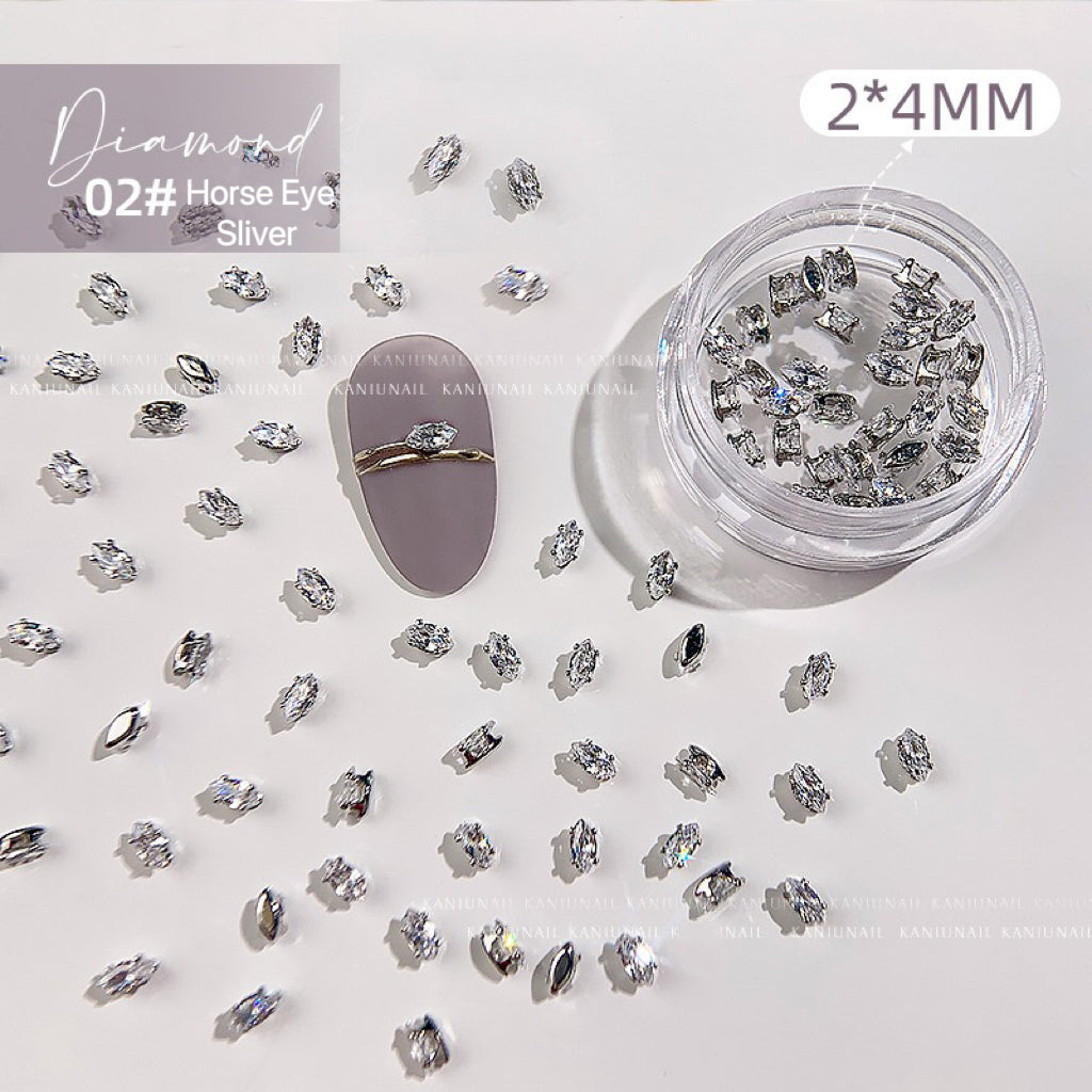 10pcs Nail Art Rhinestone Alloy Zircon charms