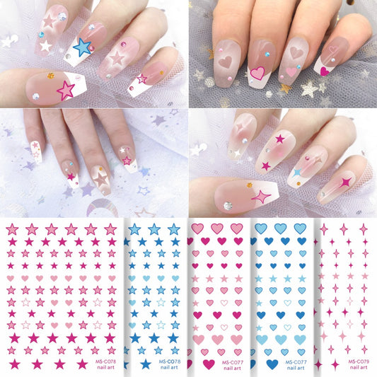 Star Love Nail Stickers Nail Art Decoration