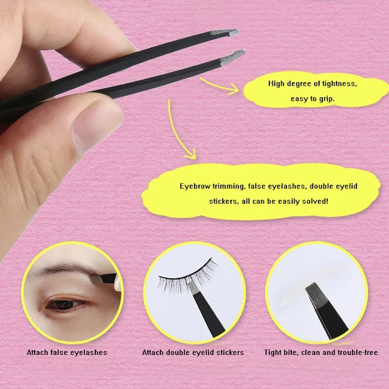 2Pcs/Set Stainless Steel Eyebrow Clip