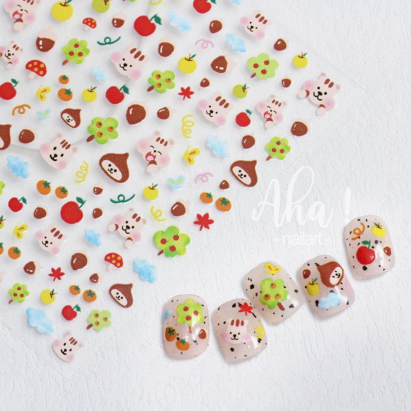 Cartoon Nail Decoration Nail Art Stickers