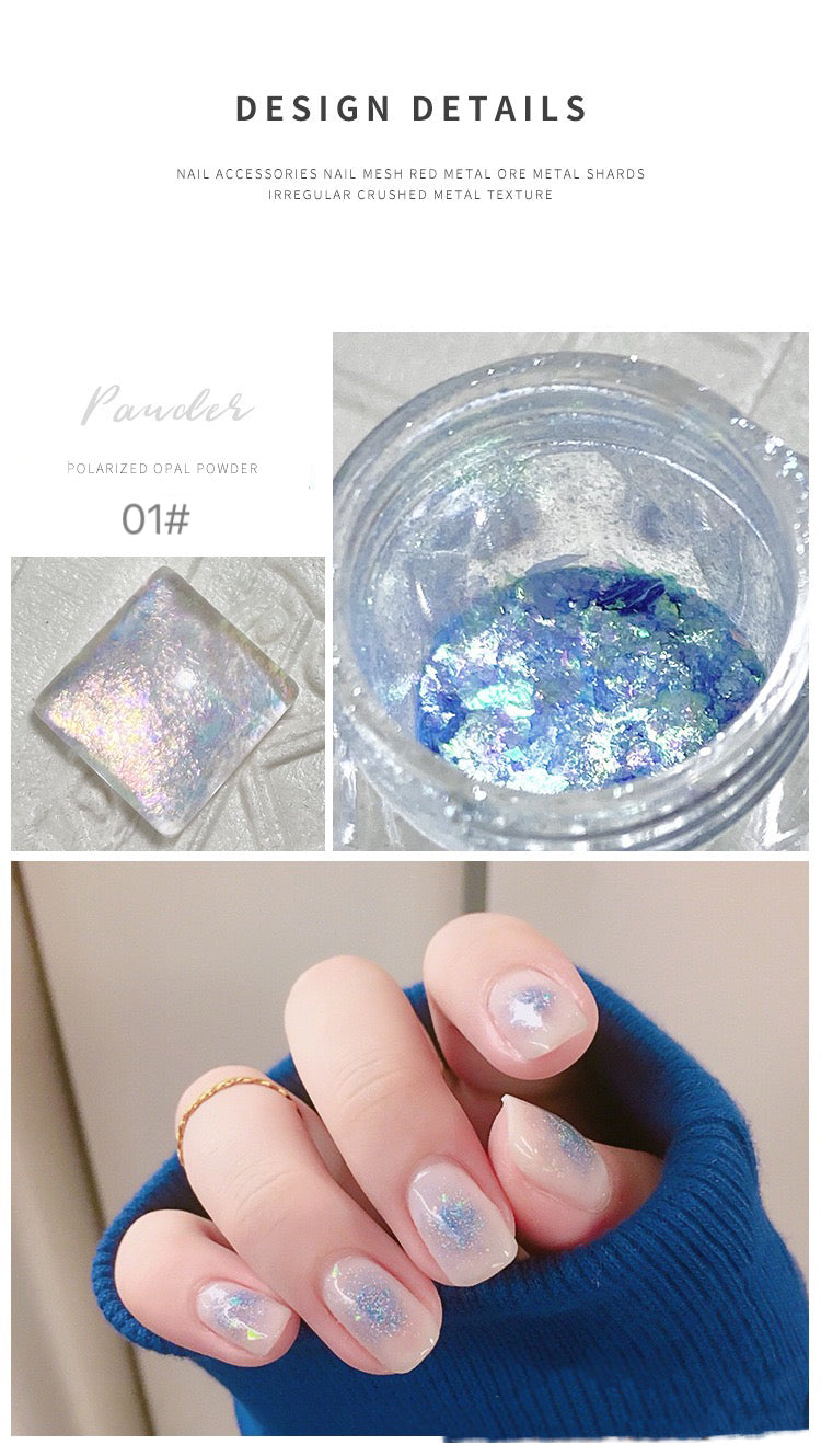 1Bottle Shiny Opal Crystal Powder