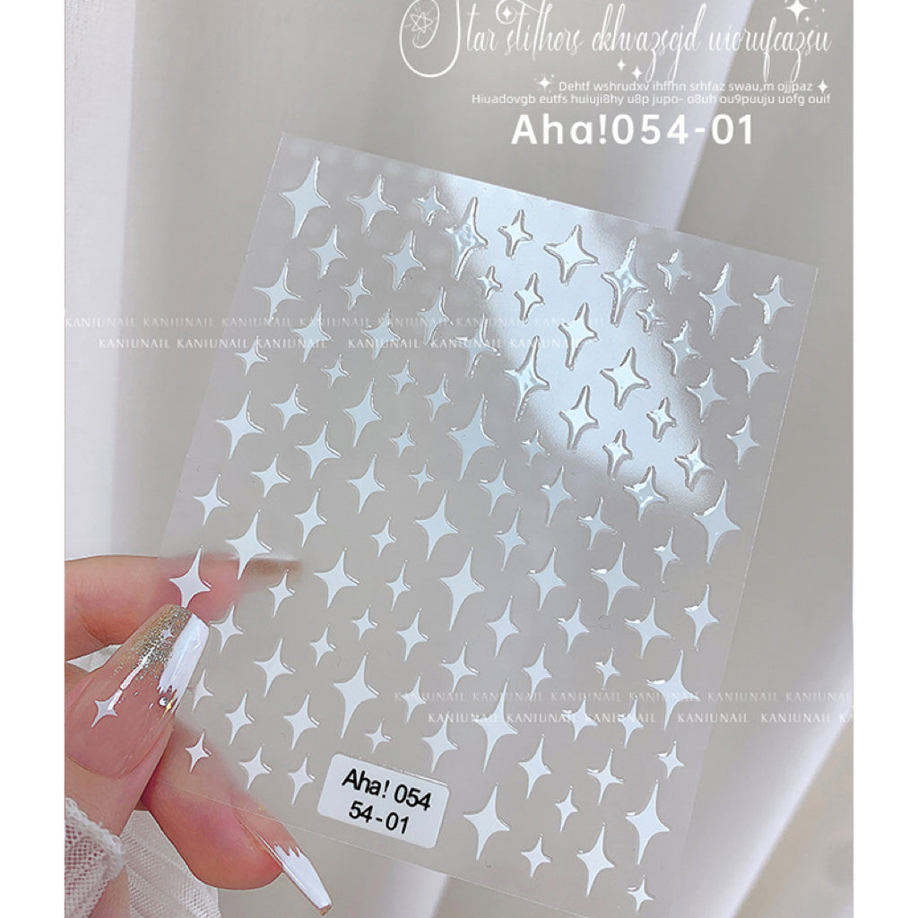 1pc Asterism Nail Art 3D Stickers