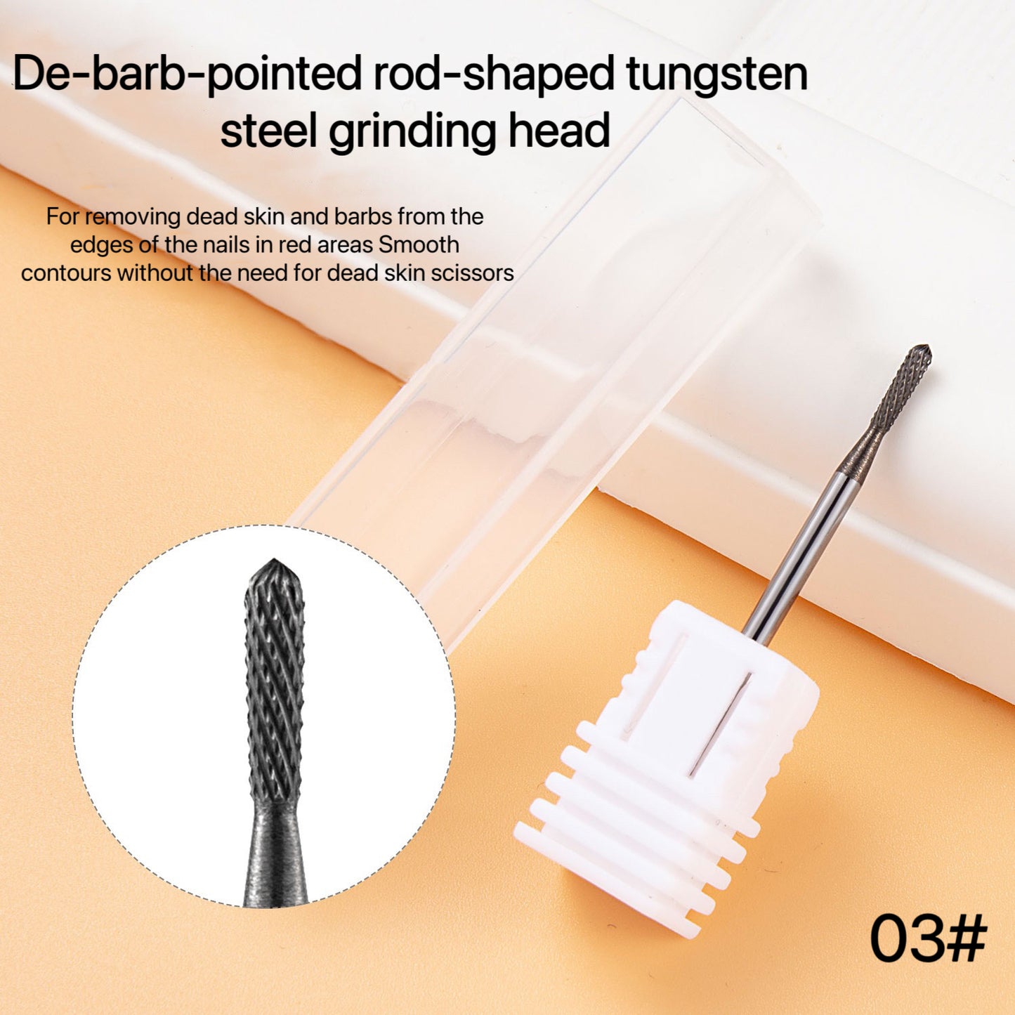 1PC High Quality Tungsten Carbide Grinding Head Nail Drill Bit