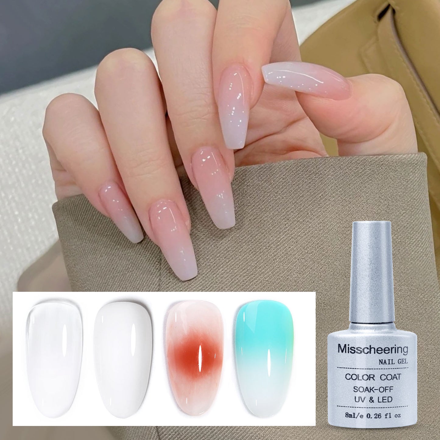 8ML Nail Art Soak Off Blooming Gel