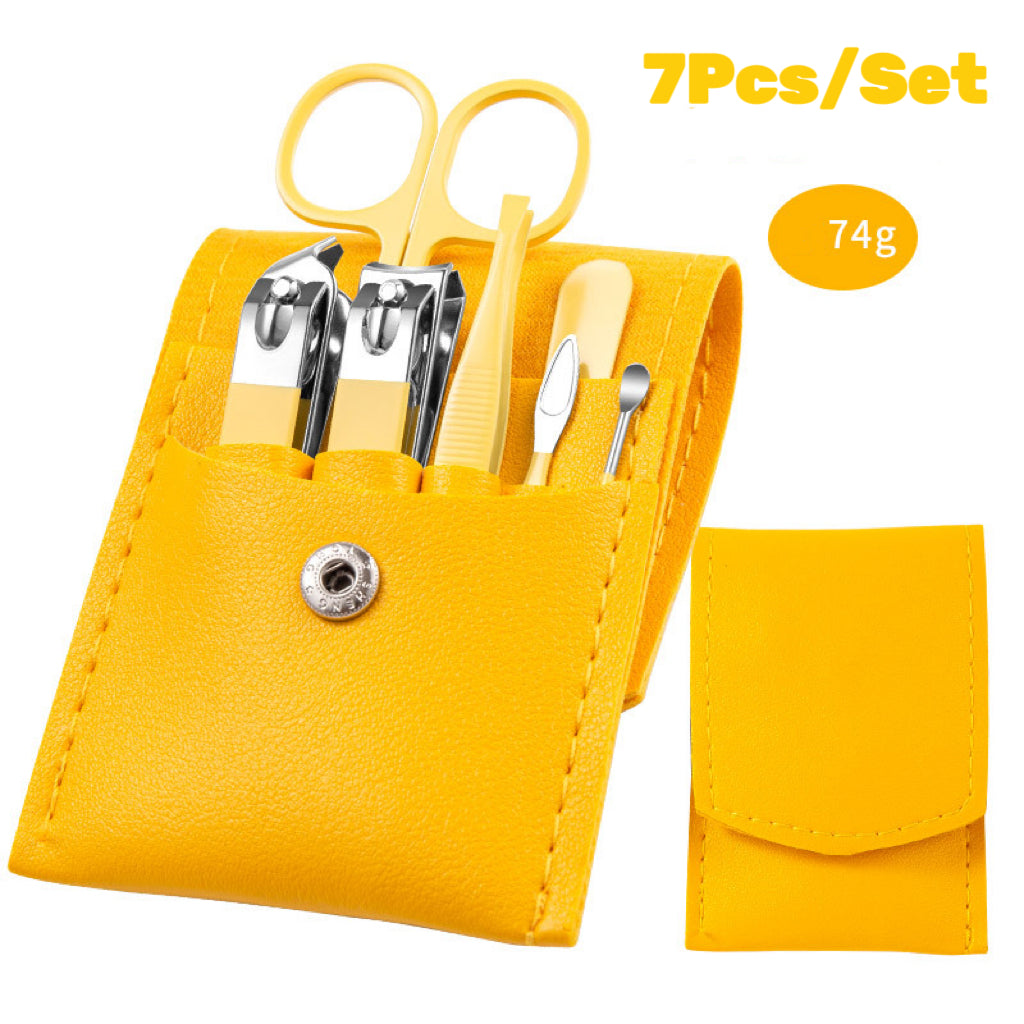 7Pcs/set Stainless Steel Manicure Set