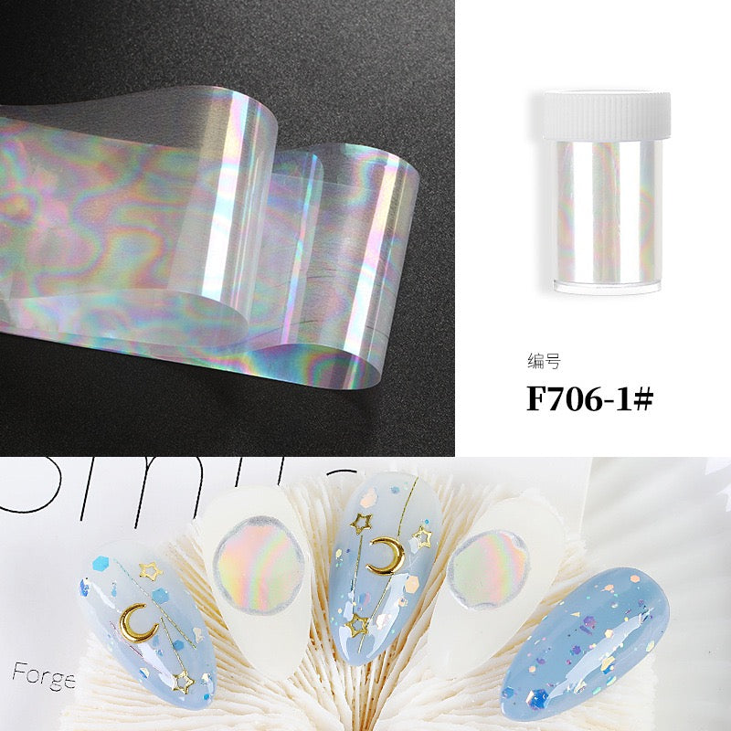 1Pcs Foils Paper Nail Art Paper Decoration Sticker