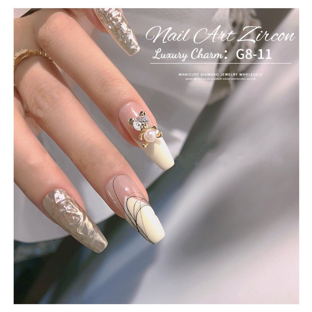 Nail Art Jewelry Luxury Charm Zircon 1Pcs