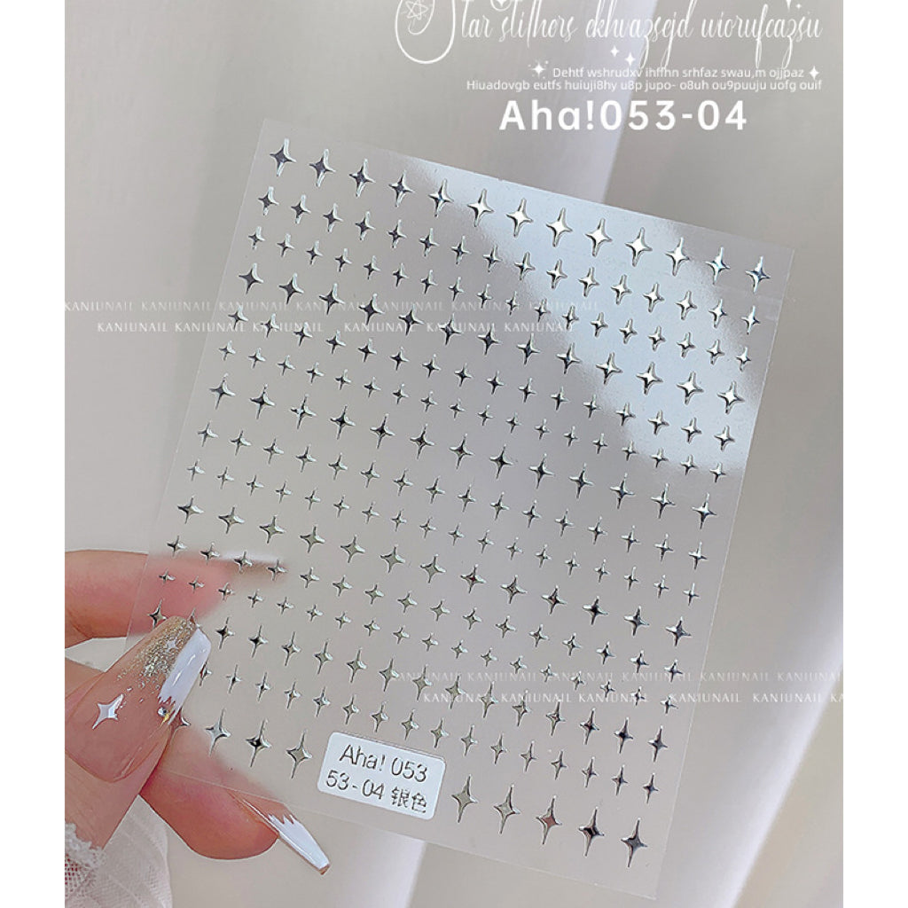 1pc Asterism Nail Art 3D Stickers