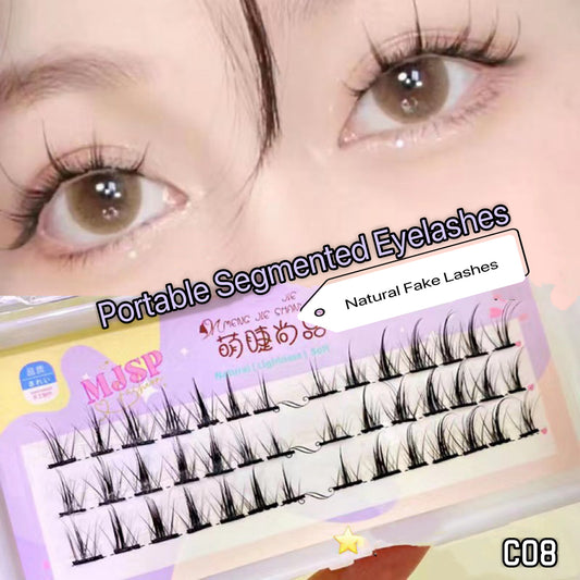 C08 Portable Segmented False Eyelashes 8-13mm