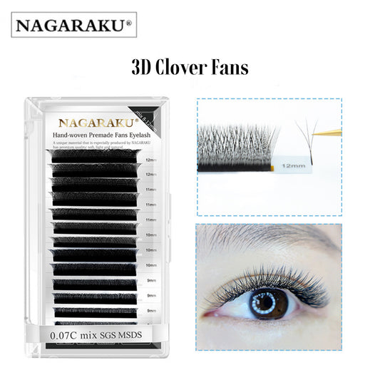 NAGARAKU 0.07mm C/D Curl Mix 8-15mm 3D Eyelash Extension