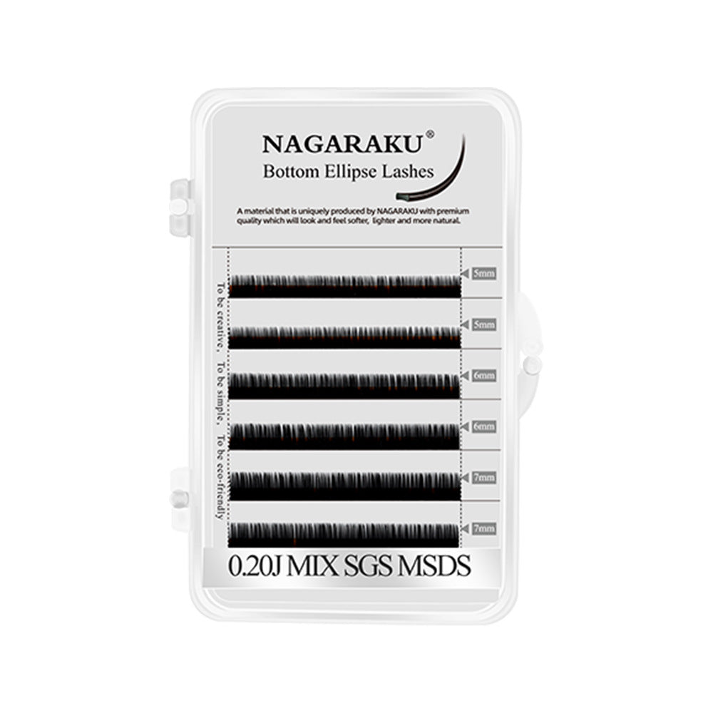 NAGARAKU Classic Curl 5-6-7mm Bottom Eyelash Extension