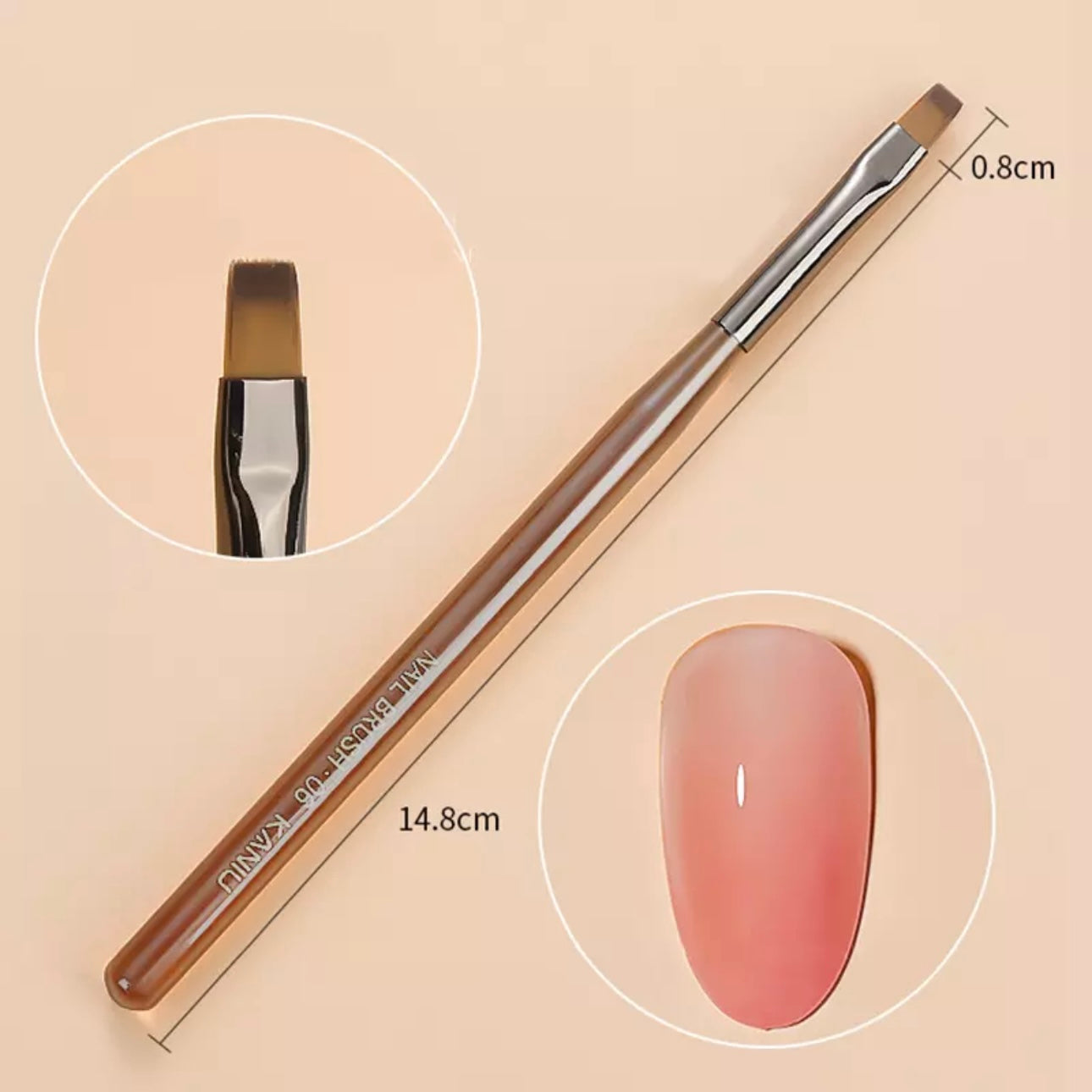 Nail Art Brush Acrylic UV Gel Extension Painting Brush Pen