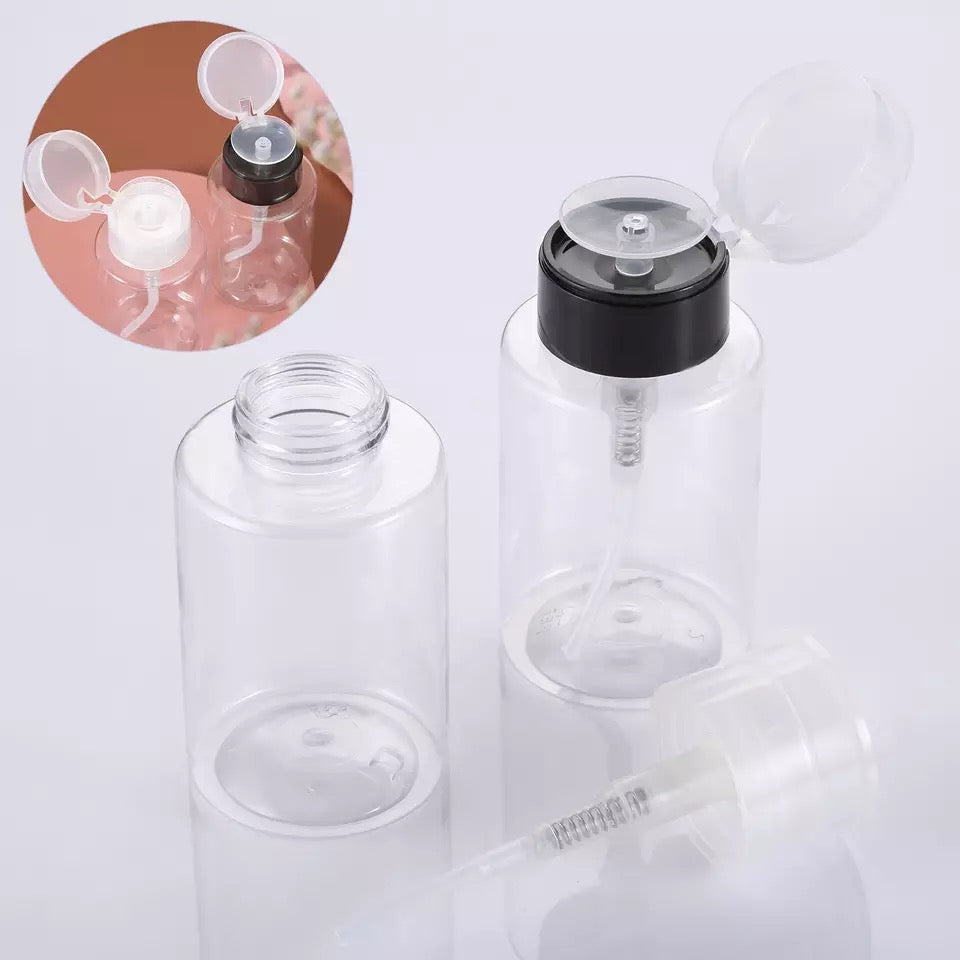 Liquid Press Pumping Clear Empty Container Bottle 160ml