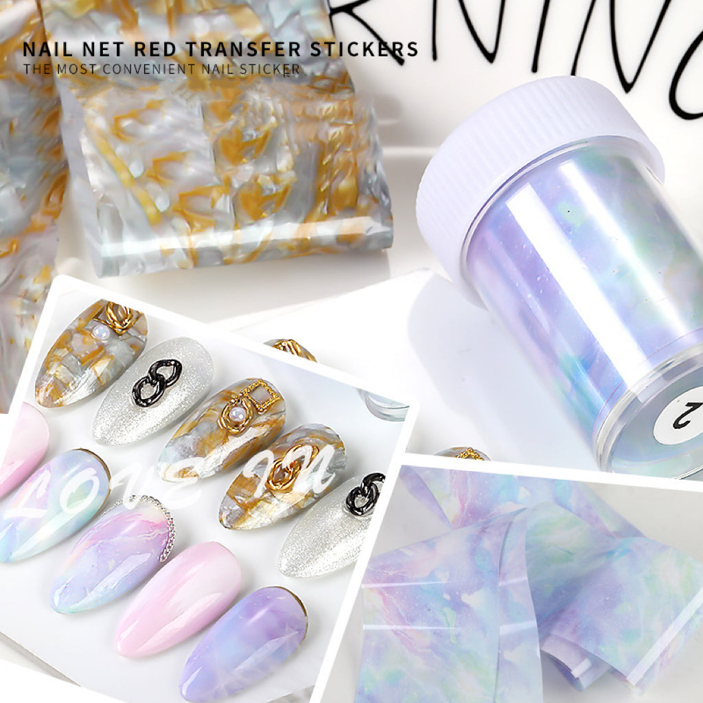 1Pcs Foils Paper Nail Art Paper Decoration Sticker