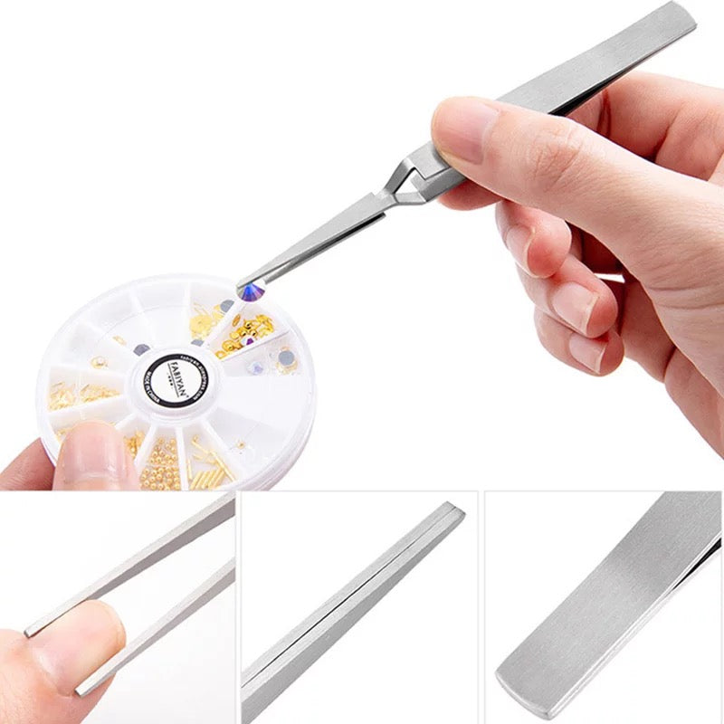 1Pcs Multifunction Stainless Steel Tweezers