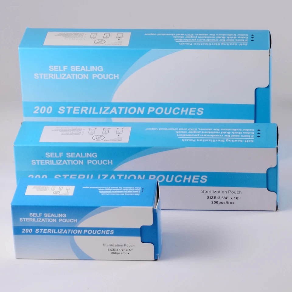 200pcs/Box Sterilization Self Sealing Pouch Bags 90mm*260mm