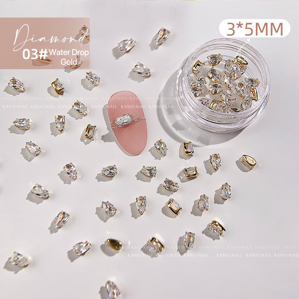 10pcs Nail Art Rhinestone Alloy Zircon charms