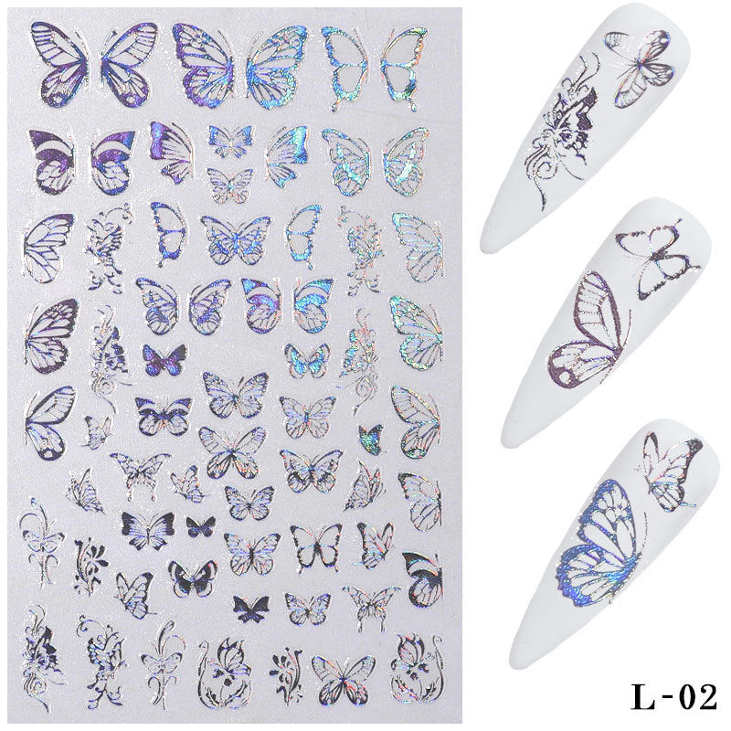 1Pcs 3D Butterfly Nail Decal And Sticker DIY Nail Art Stickers