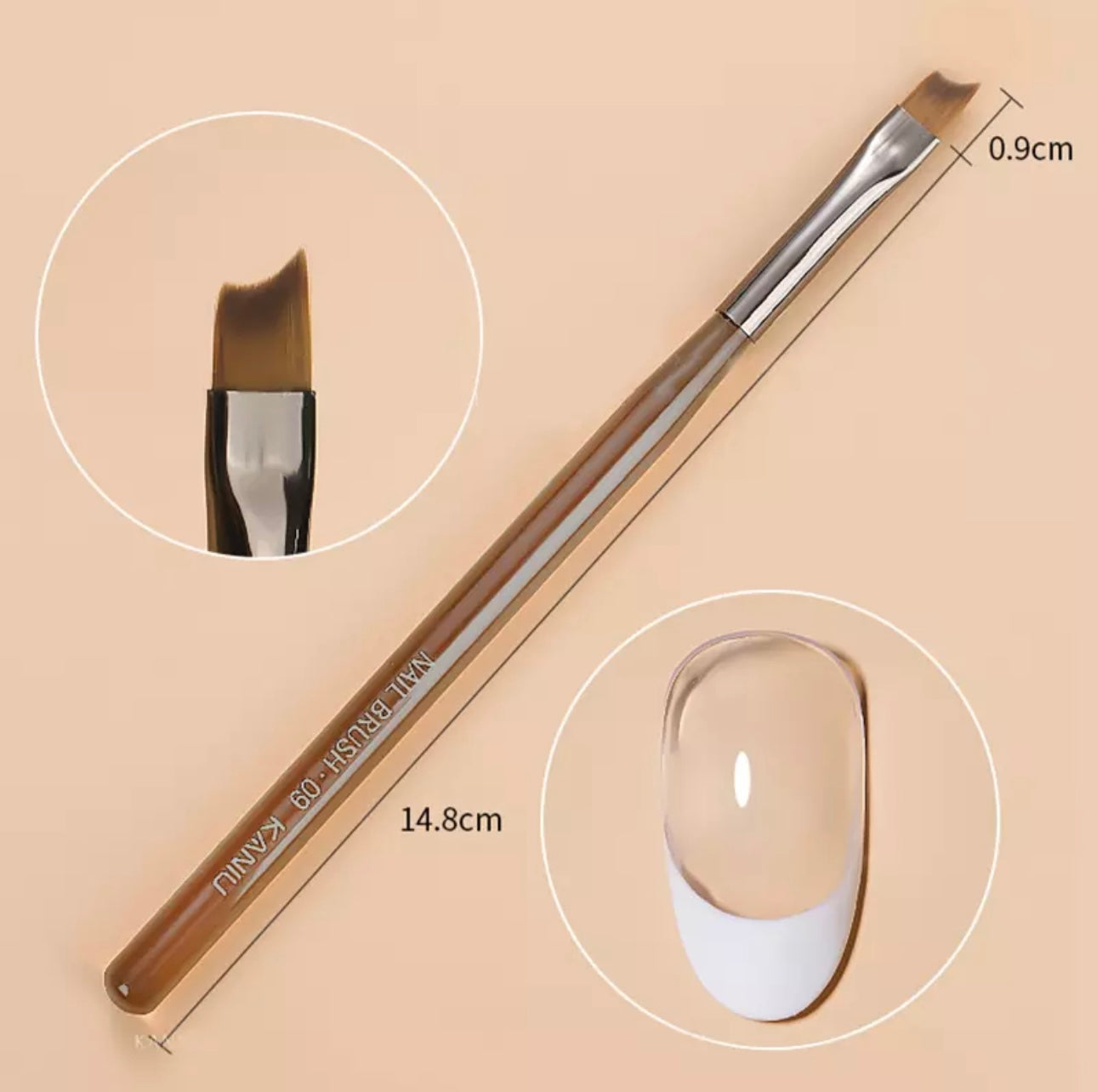 Nail Art Brush Acrylic UV Gel Extension Painting Brush Pen