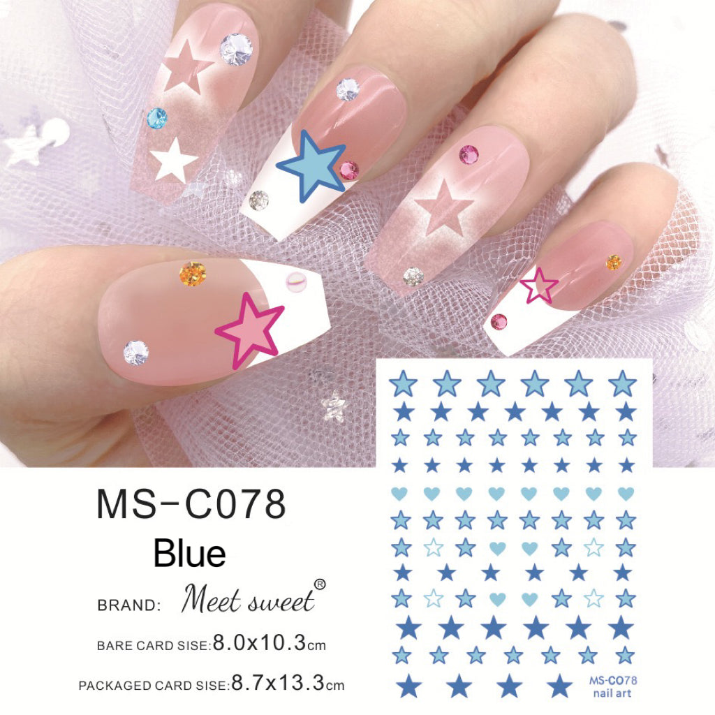 Star Love Nail Stickers Nail Art Decoration