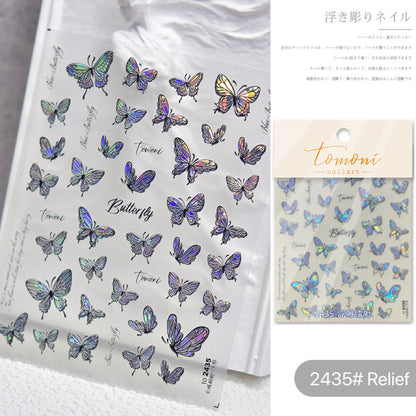 1Sheet DIY Butterflies Nail Stickers