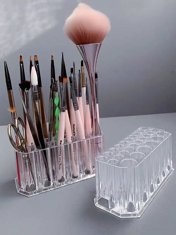 Nail Clear Showing Shelf Brush Holder