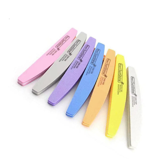 【Buy 2 Get 1 Free】1PC 100/180 Grit Nail Files Washable Double Side Emery Board Nail Buffering Files