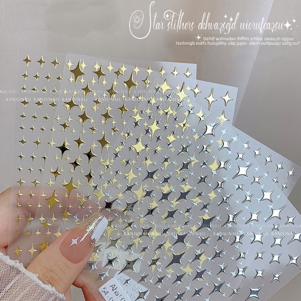 1pc Asterism Nail Art 3D Stickers