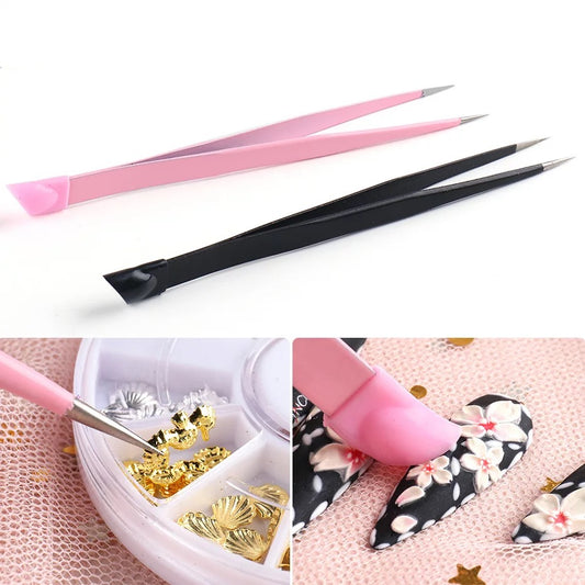 1pcs Double Sided Tweezers