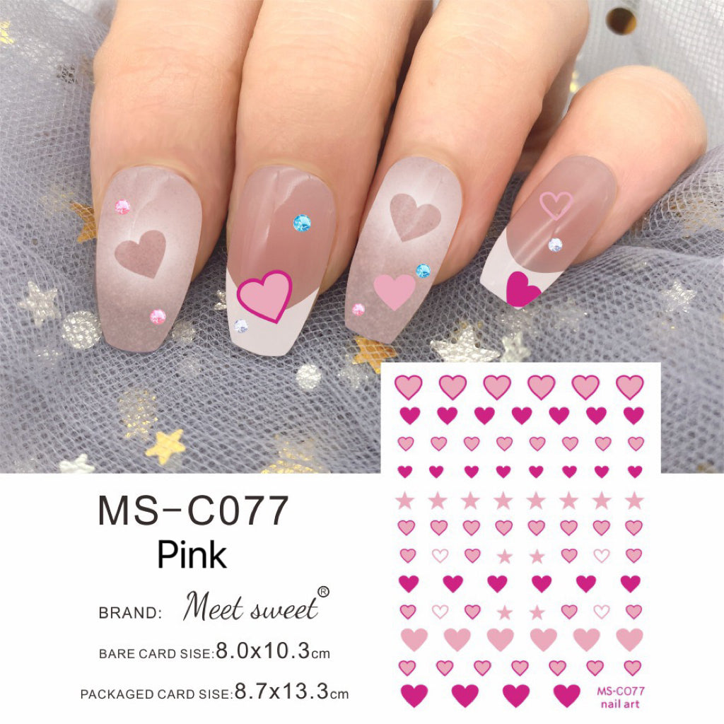 Star Love Nail Stickers Nail Art Decoration