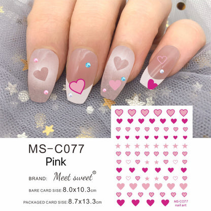 Star Love Nail Stickers Nail Art Decoration