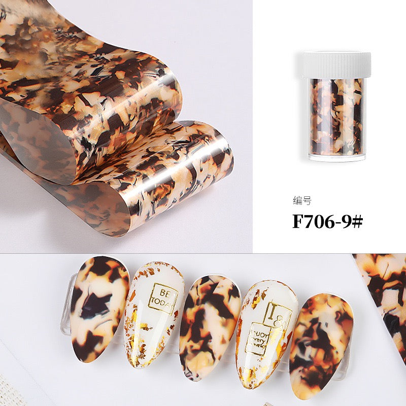 1Pcs Foils Paper Nail Art Paper Decoration Sticker