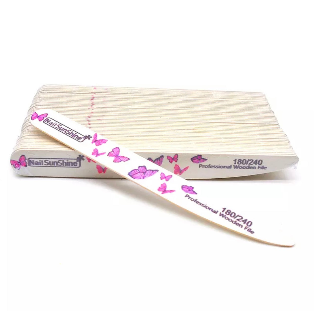 Double-sided Butterfly Professional Wood Nail File