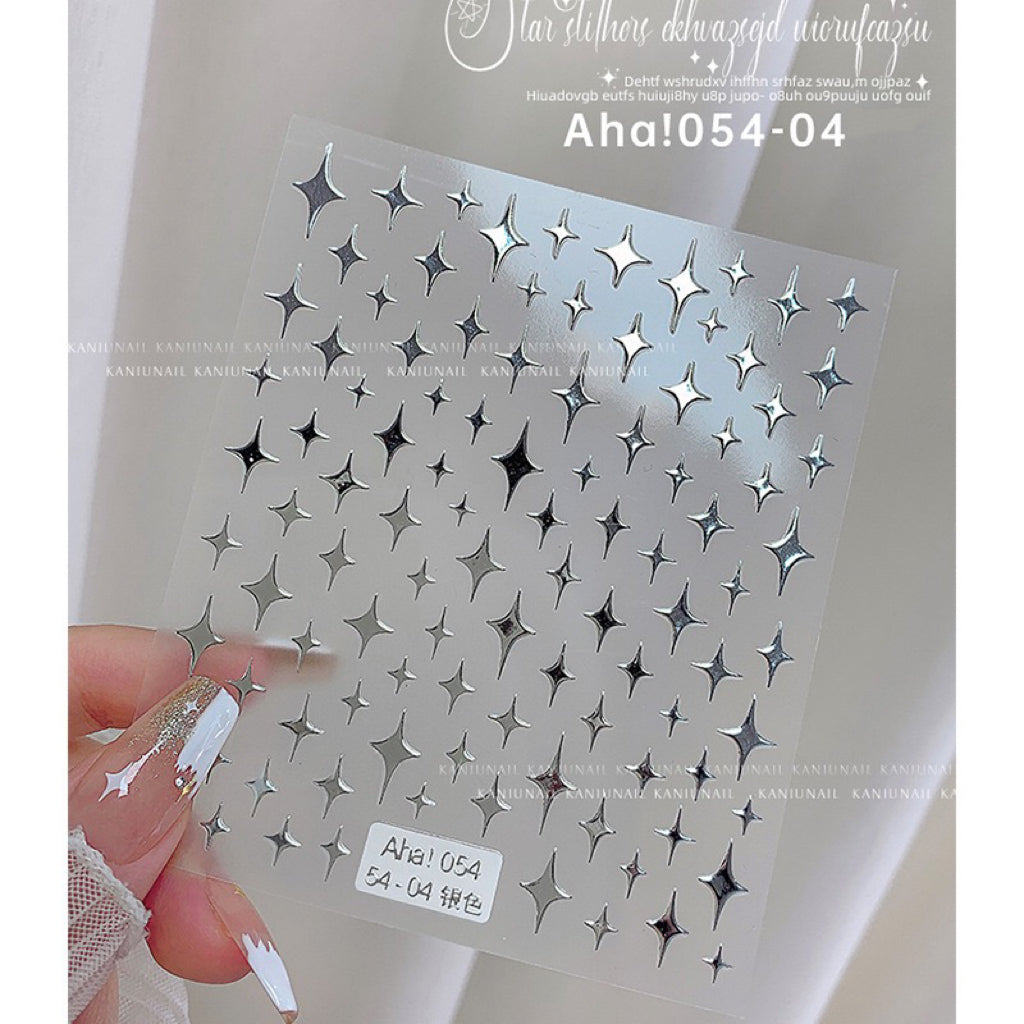 1pc Asterism Nail Art 3D Stickers