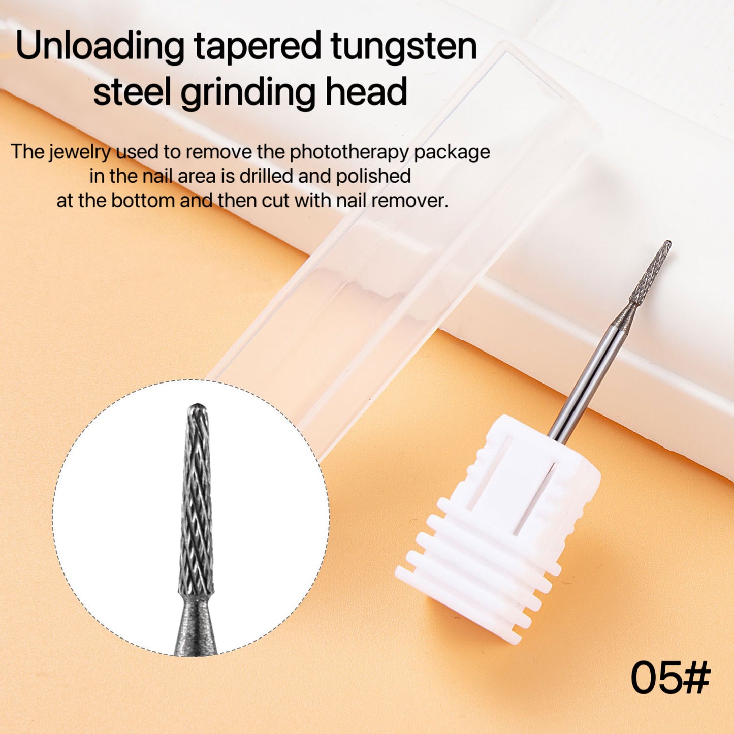 1PC High Quality Tungsten Carbide Grinding Head Nail Drill Bit