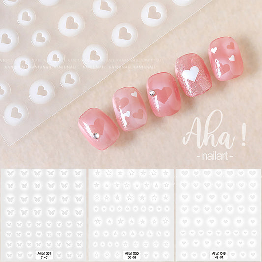 1pcs Nail Decoration Sticker Aha Nail Art