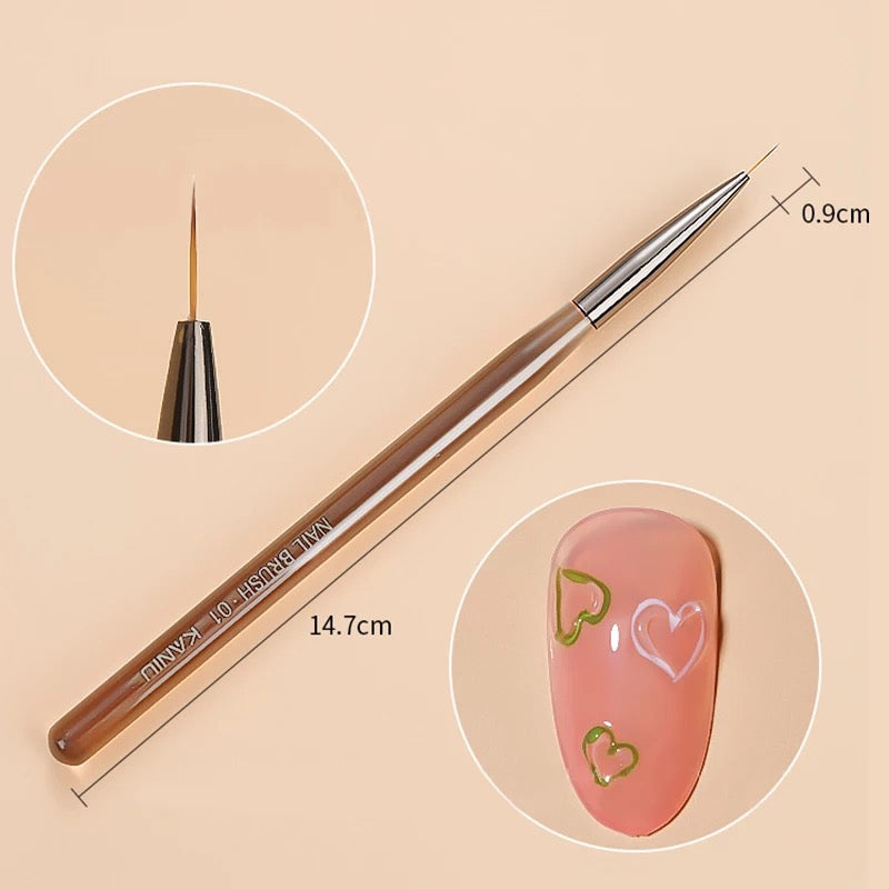 Nail Art Brush Acrylic UV Gel Extension Painting Brush Pen