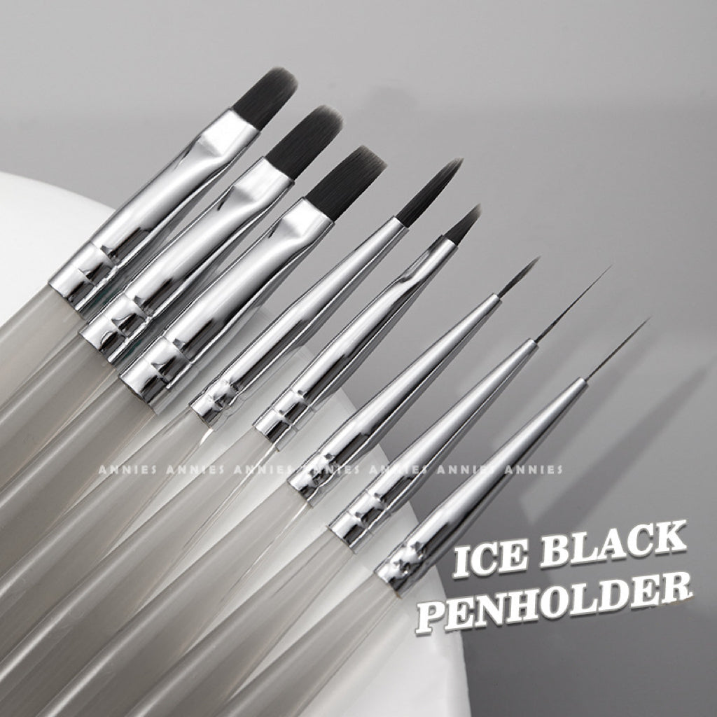 Ice Black Penholder Practical Nail Art Pen 1Pcs