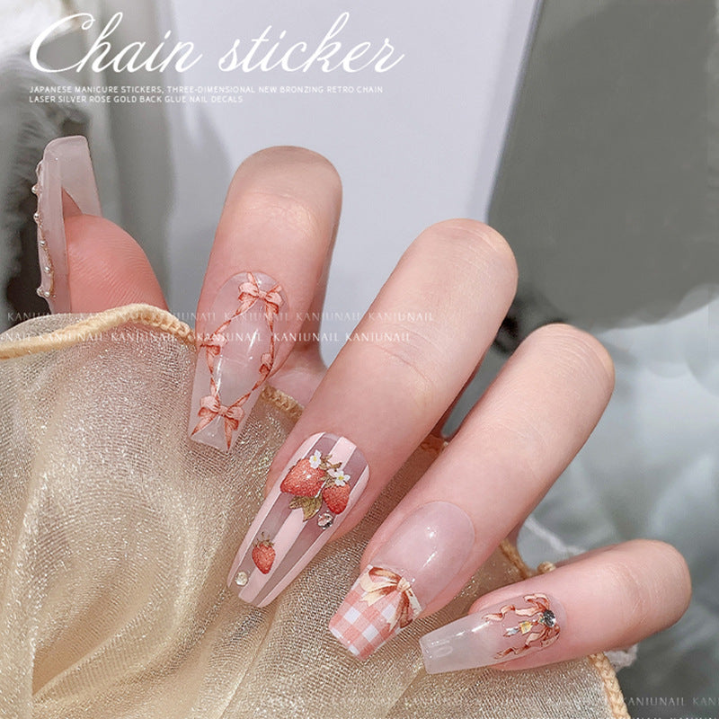 5D Kawaii Rabbit Nail Sticker 1Pcs