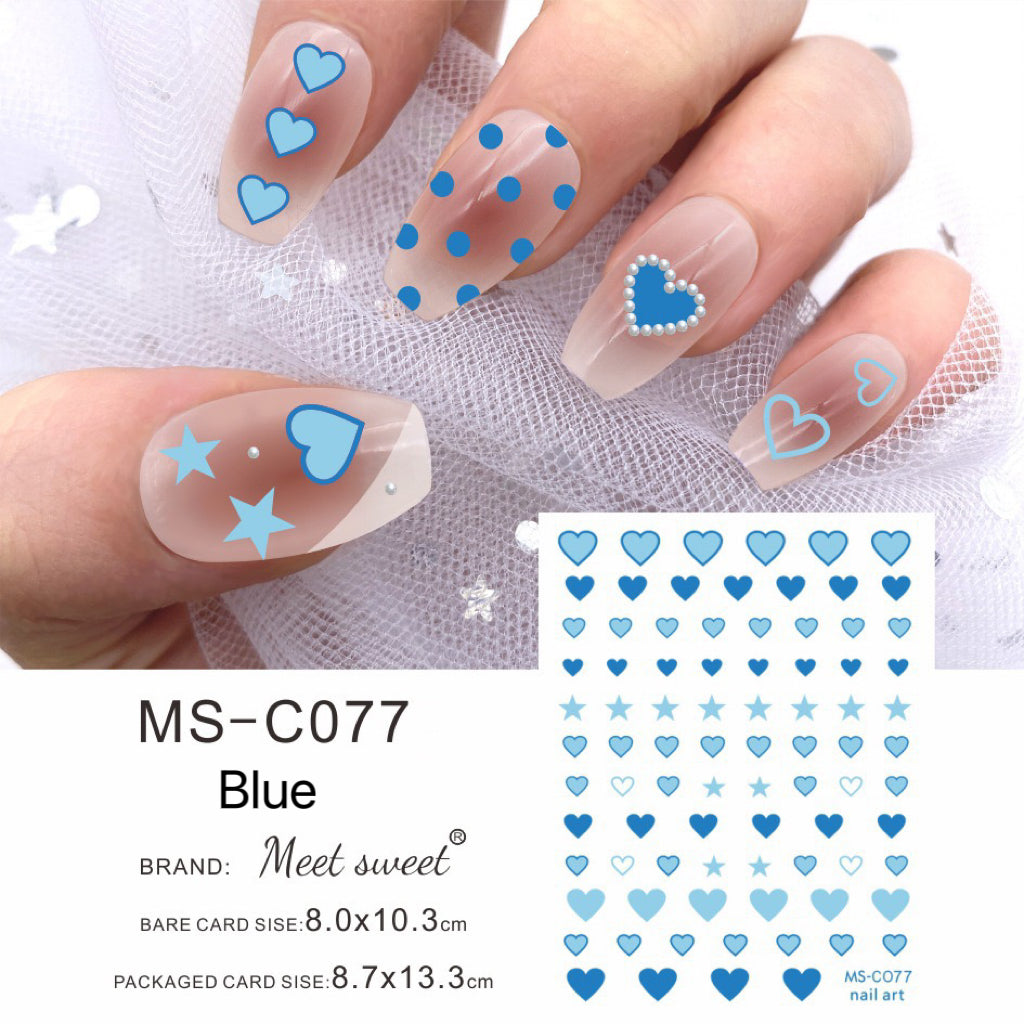 Star Love Nail Stickers Nail Art Decoration