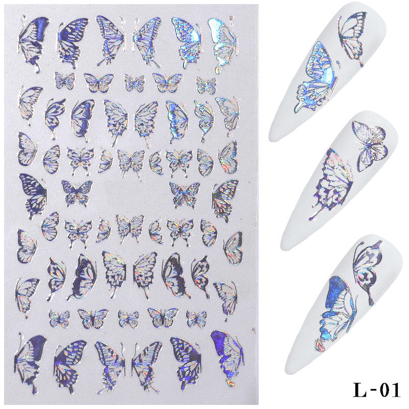 1Pcs 3D Butterfly Nail Decal And Sticker DIY Nail Art Stickers